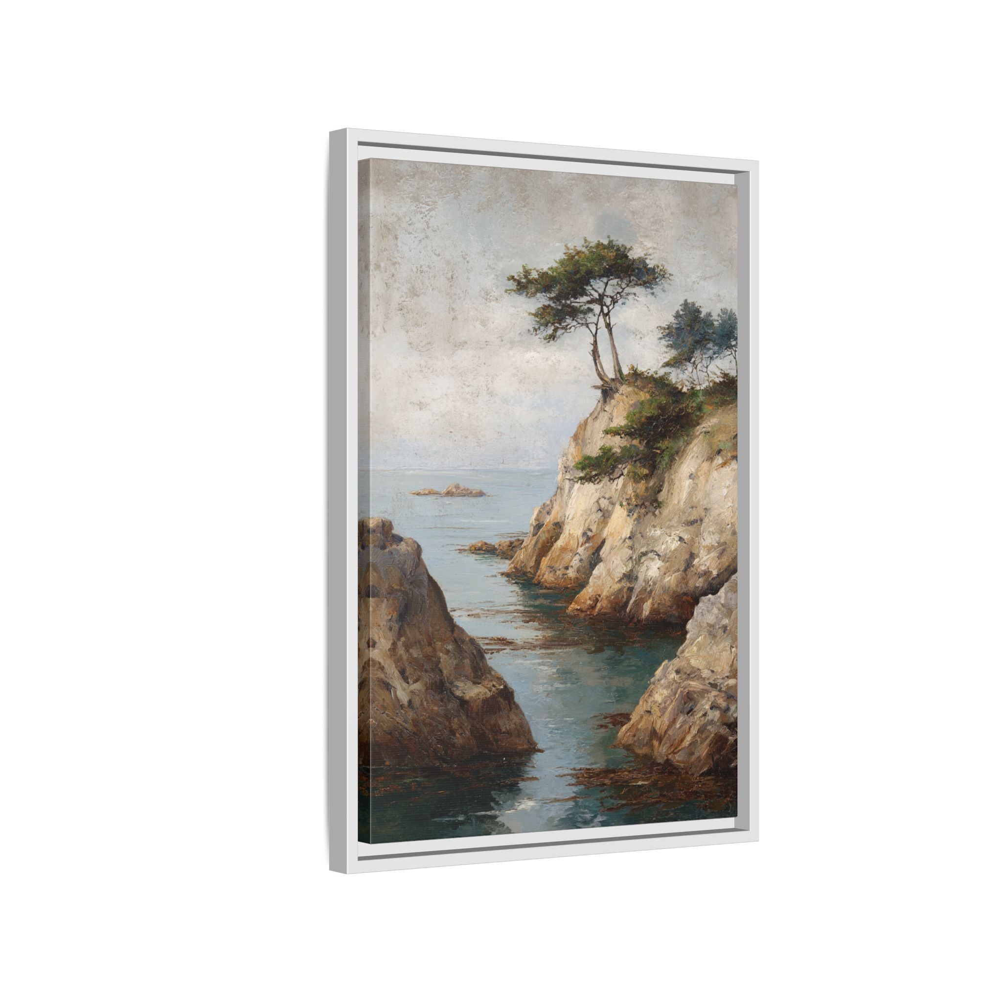Serene Seaside Landscape Art - Tranquil Coastal Decor
