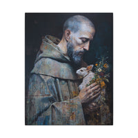 Saint Francis and Rabbit Artwork - Nature Inspired Wall Art