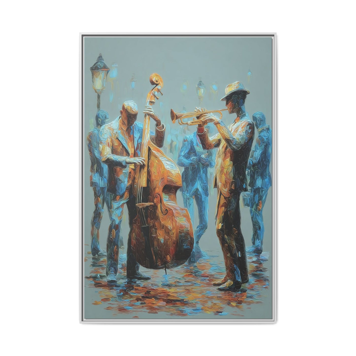 Colorful Jazz Musicians Art for Music Enthusiasts