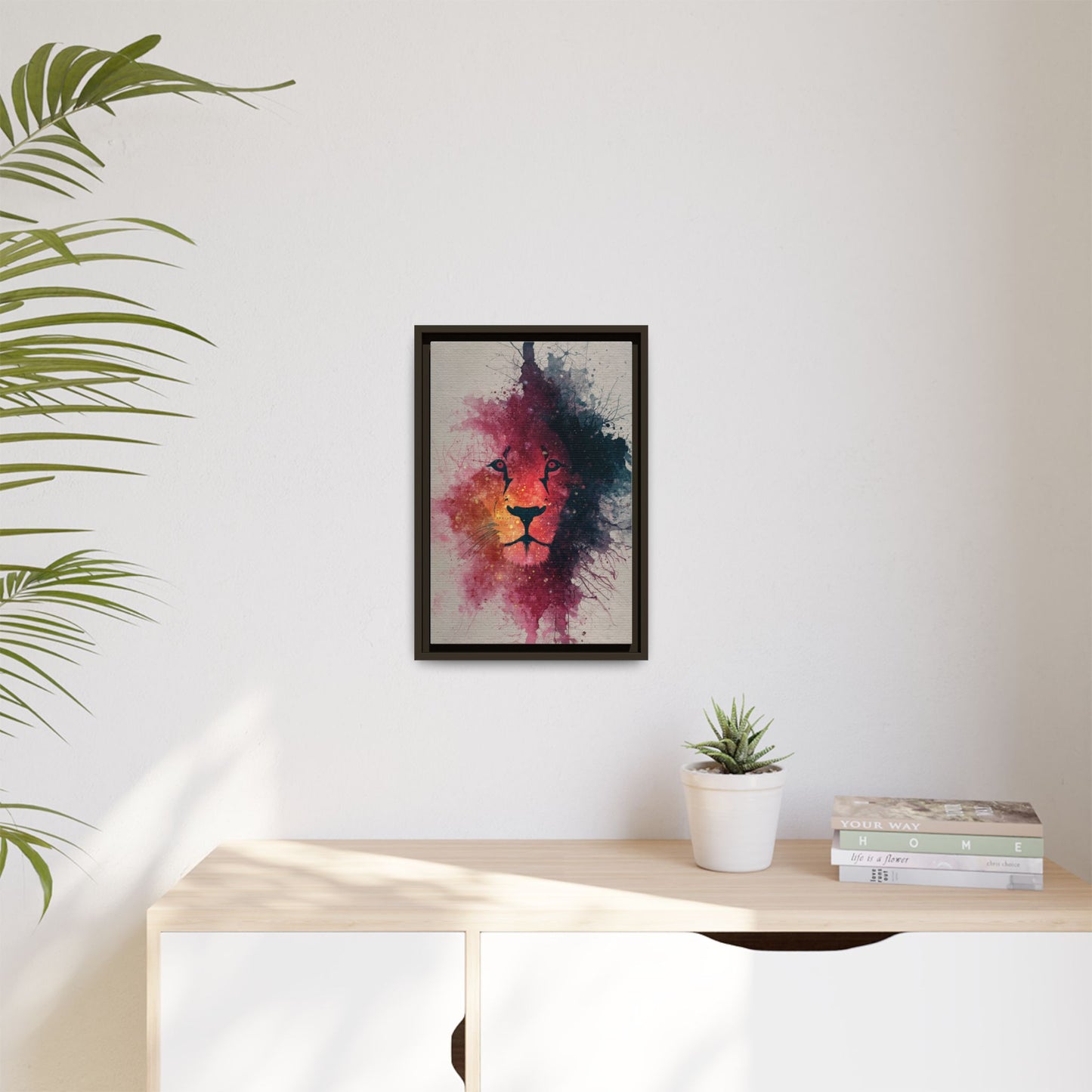 Majestic Lion Watercolor Art | Vibrant Animal Portrait