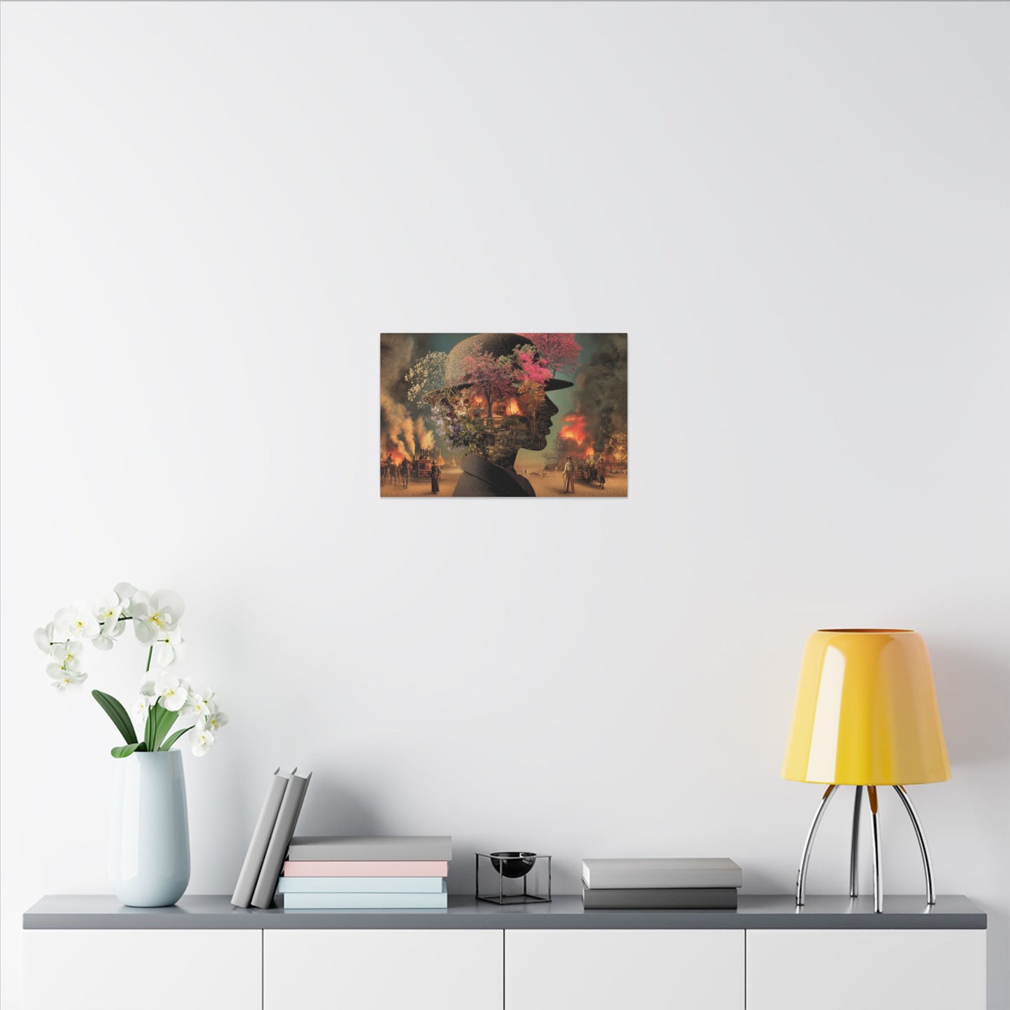 Surreal Botanical Portrait Art | Unique Digital Illustration