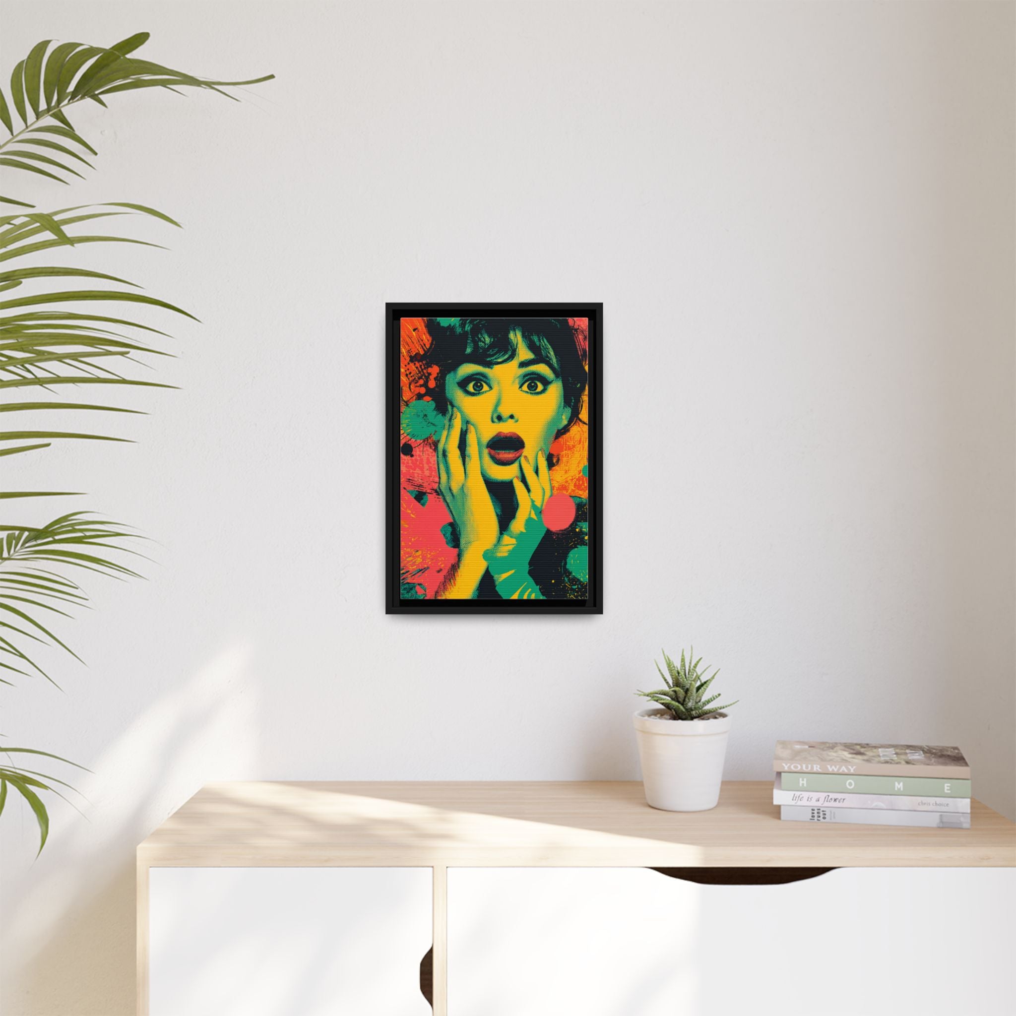 Surreal Pop Art Woman – Vibrant Modern Wall Art