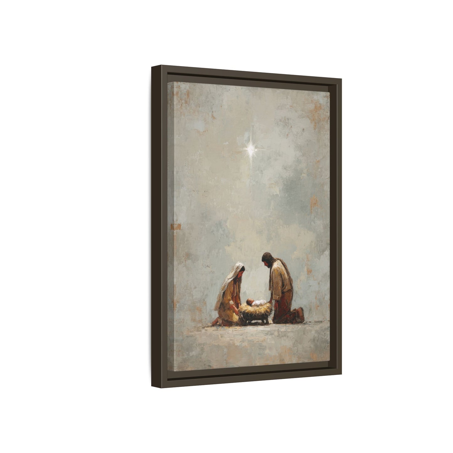 Nativity Scene Art Print - Warm Family Vibes