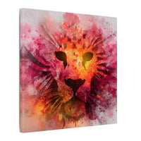 Vibrant Lion Watercolor Artwork | Animal Portrait