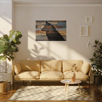 Rustic Wolf Silhouette Wall Art | Nature Inspired Decor