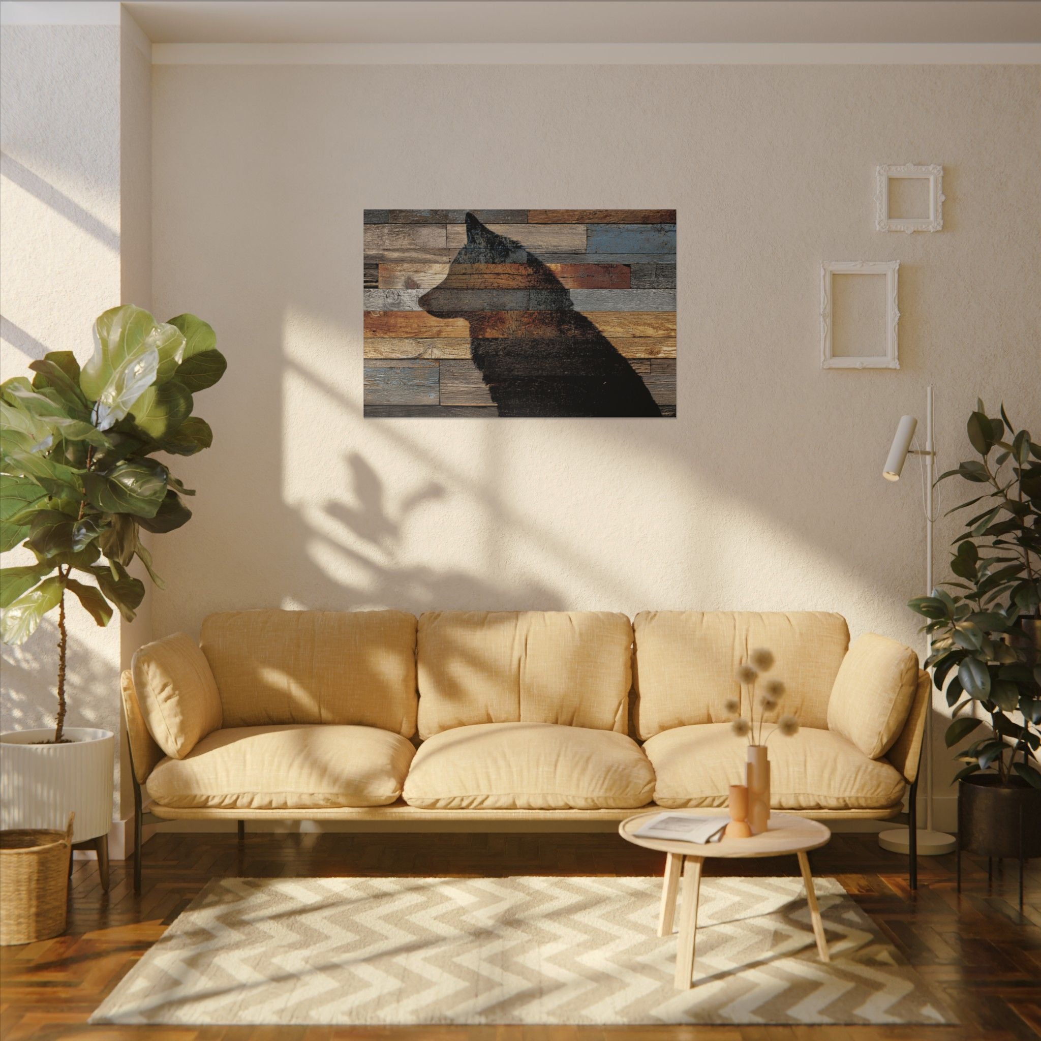 Rustic Wolf Silhouette Wall Art | Nature Inspired Decor