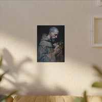 Saint Francis and Rabbit Artwork - Nature Inspired Wall Art