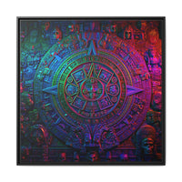 Aztec Mandala Wall Art - Colorful Cultural Decor