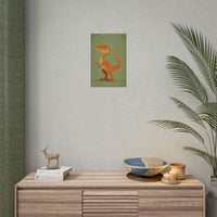 Whimsical Dinosaur Illustration Art for Kids' Rooms
