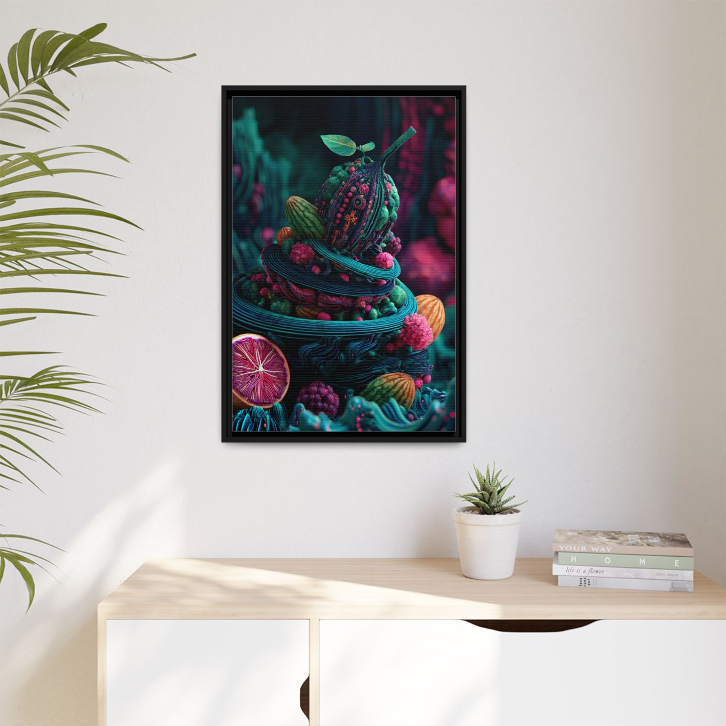 Surreal Fruit Fantasy Art - Vibrant Digital Design