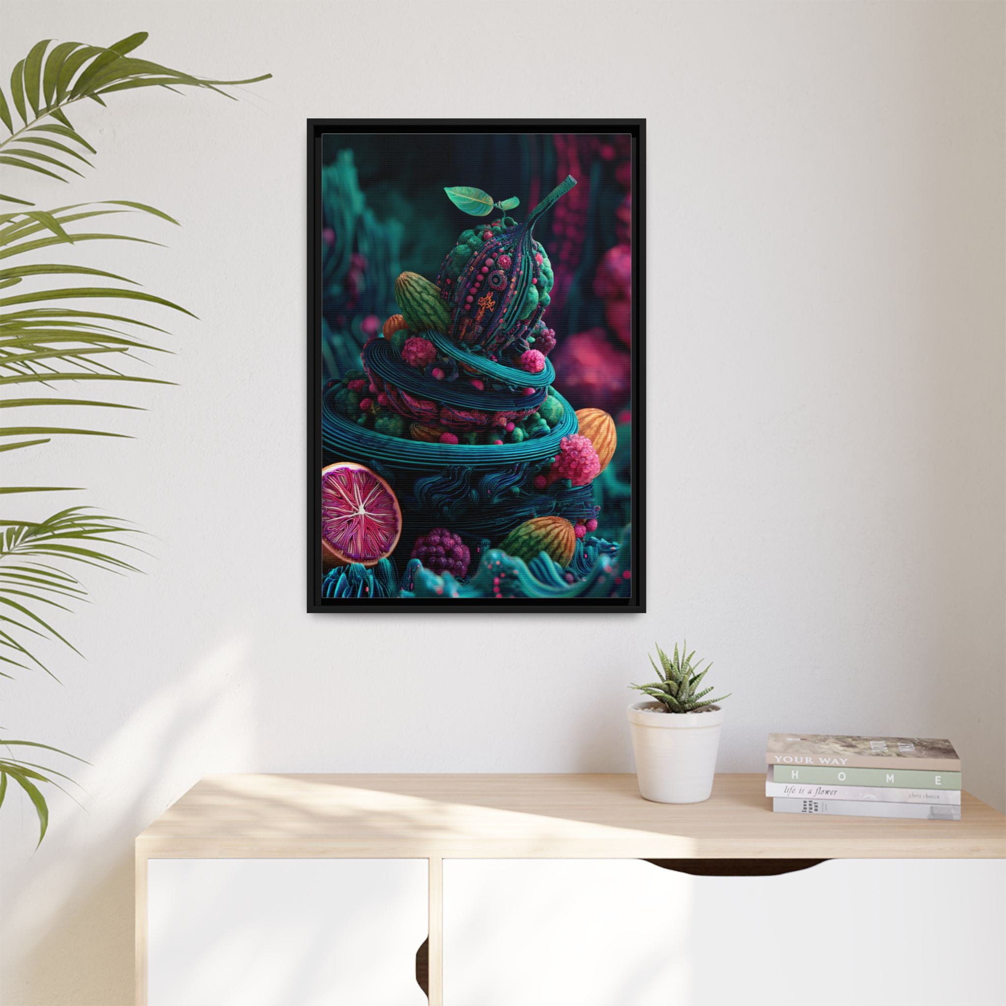 Surreal Fruit Fantasy Art - Vibrant Digital Design