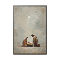 Nativity Scene Art Print - Warm Family Vibes