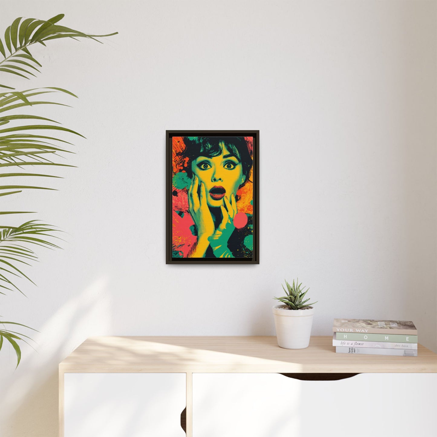 Surreal Pop Art Woman – Vibrant Modern Wall Art