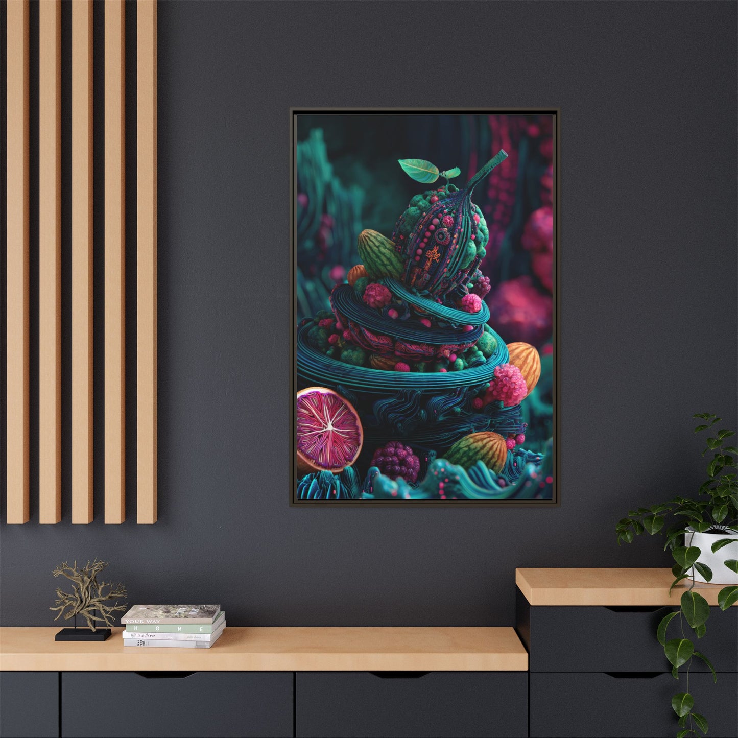 Surreal Fruit Fantasy Art - Vibrant Digital Design