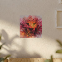 Vibrant Lion Watercolor Artwork | Animal Portrait