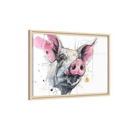 Whimsical Pig Art Print