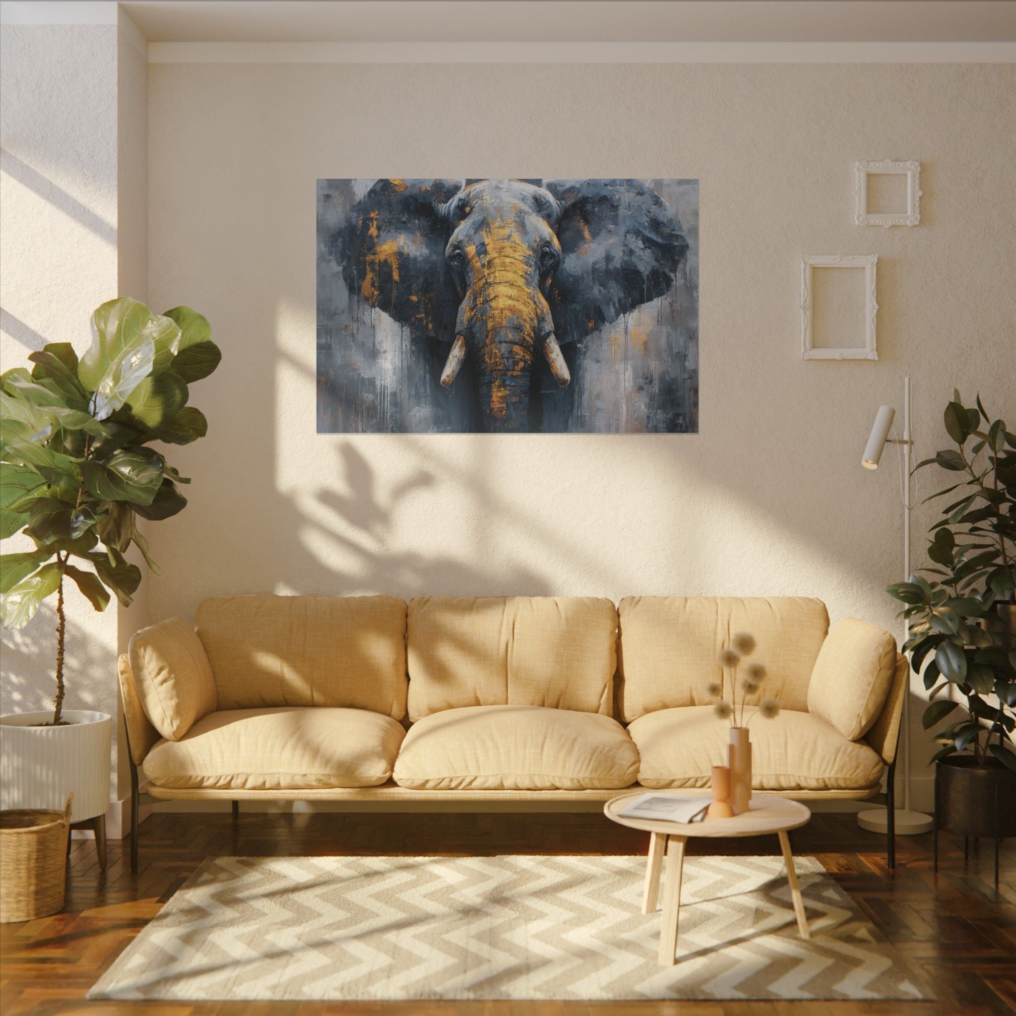 Majestic Elephant Wall Art - Abstract Animal Decor