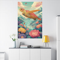 Vibrant Turtle Art | Whimsical Nature Illustration