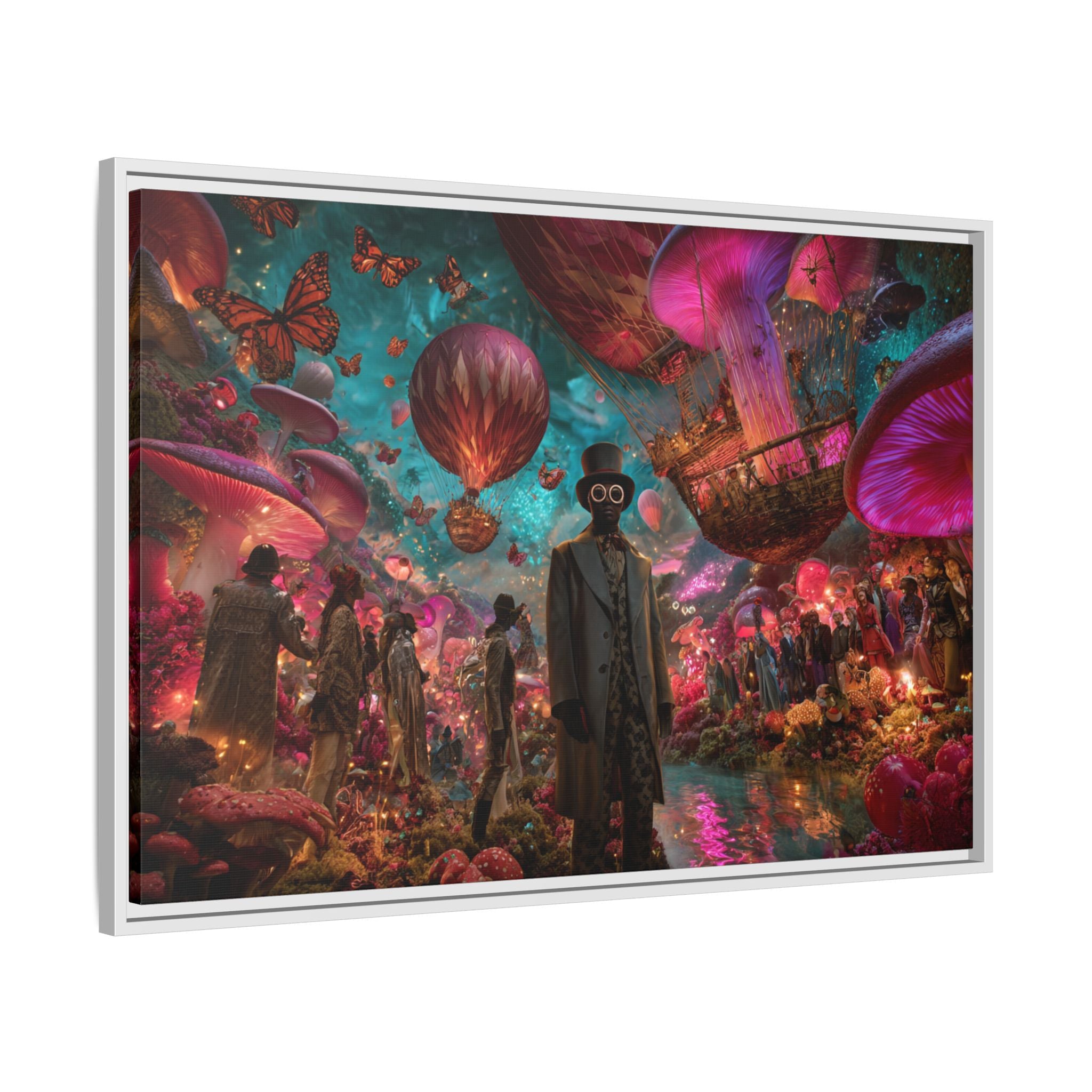 Whimsical Hot Air Balloon Fantasy Artwork | Surreal Landscape