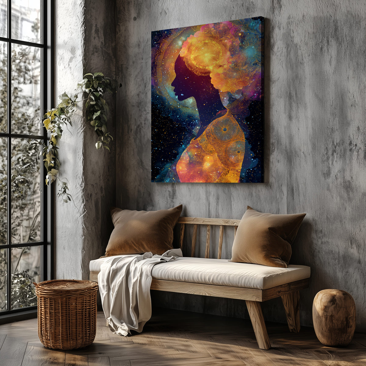 Cosmic Goddess Silhouette Art — product image 4