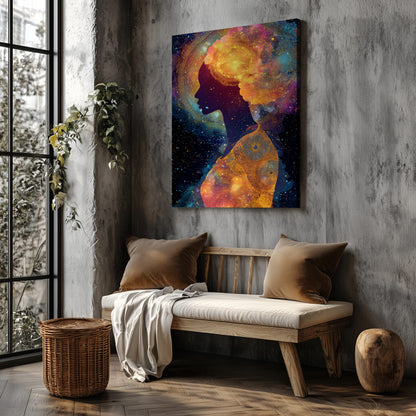 Cosmic Goddess Silhouette Art — product image 4