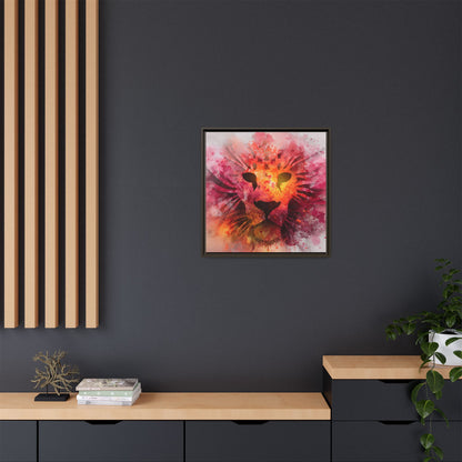 Vibrant Lion Artwork – Bold Watercolor Print