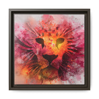 Vibrant Lion Artwork – Bold Watercolor Print