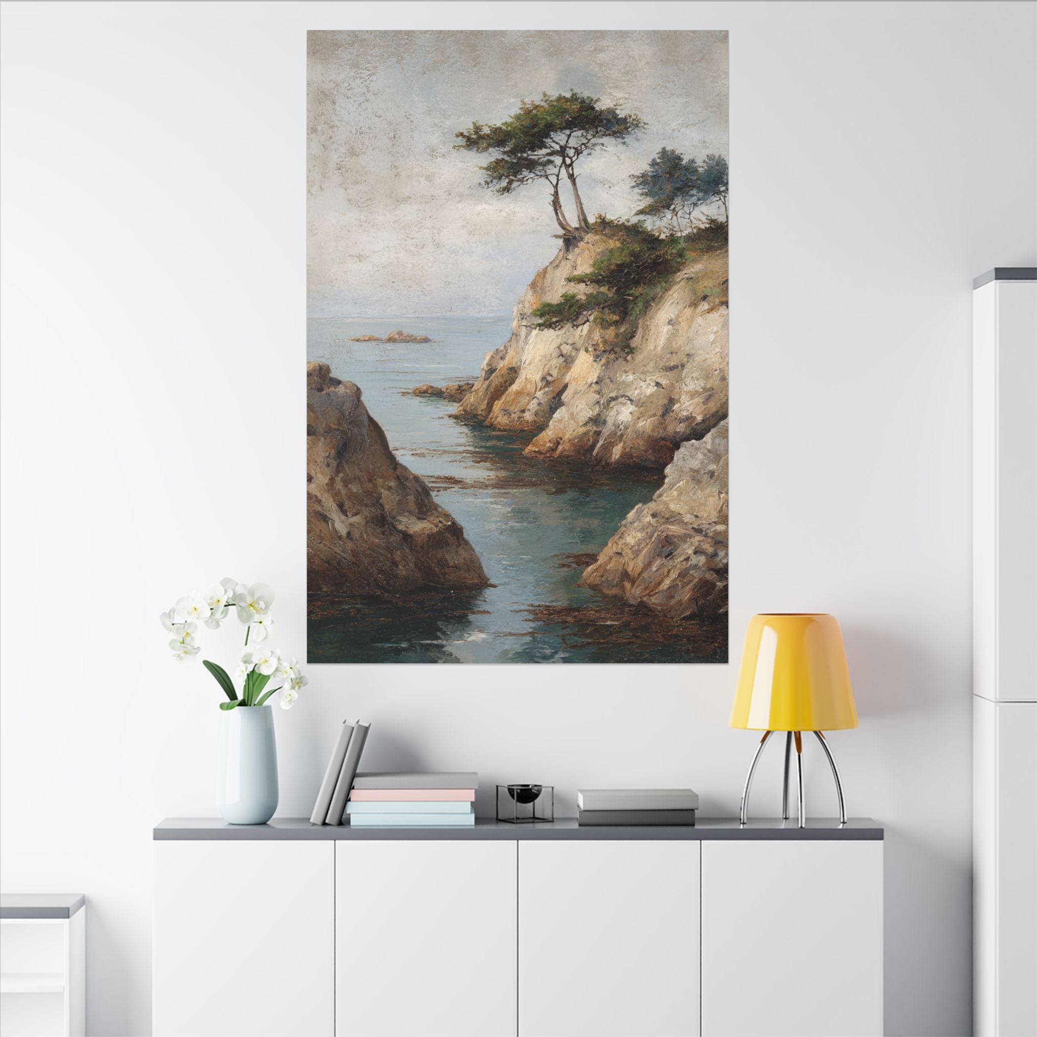 Tranquil Coastal Landscape Art - Soothing Wall Decor
