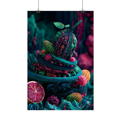 Surreal Fruit Fantasy Art - Vibrant Digital Design