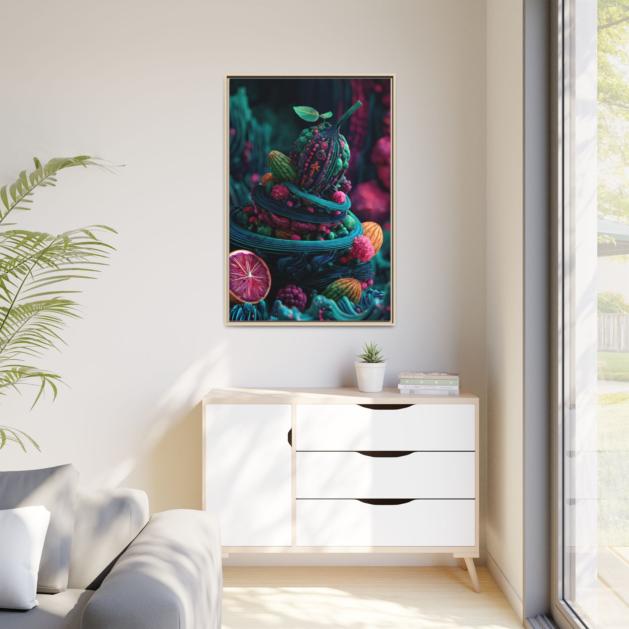 Surreal Fruit Fantasy Art - Vibrant Digital Design