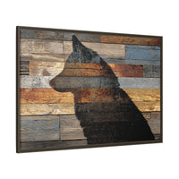 Rustic Wolf Silhouette Wall Art | Nature Inspired Decor
