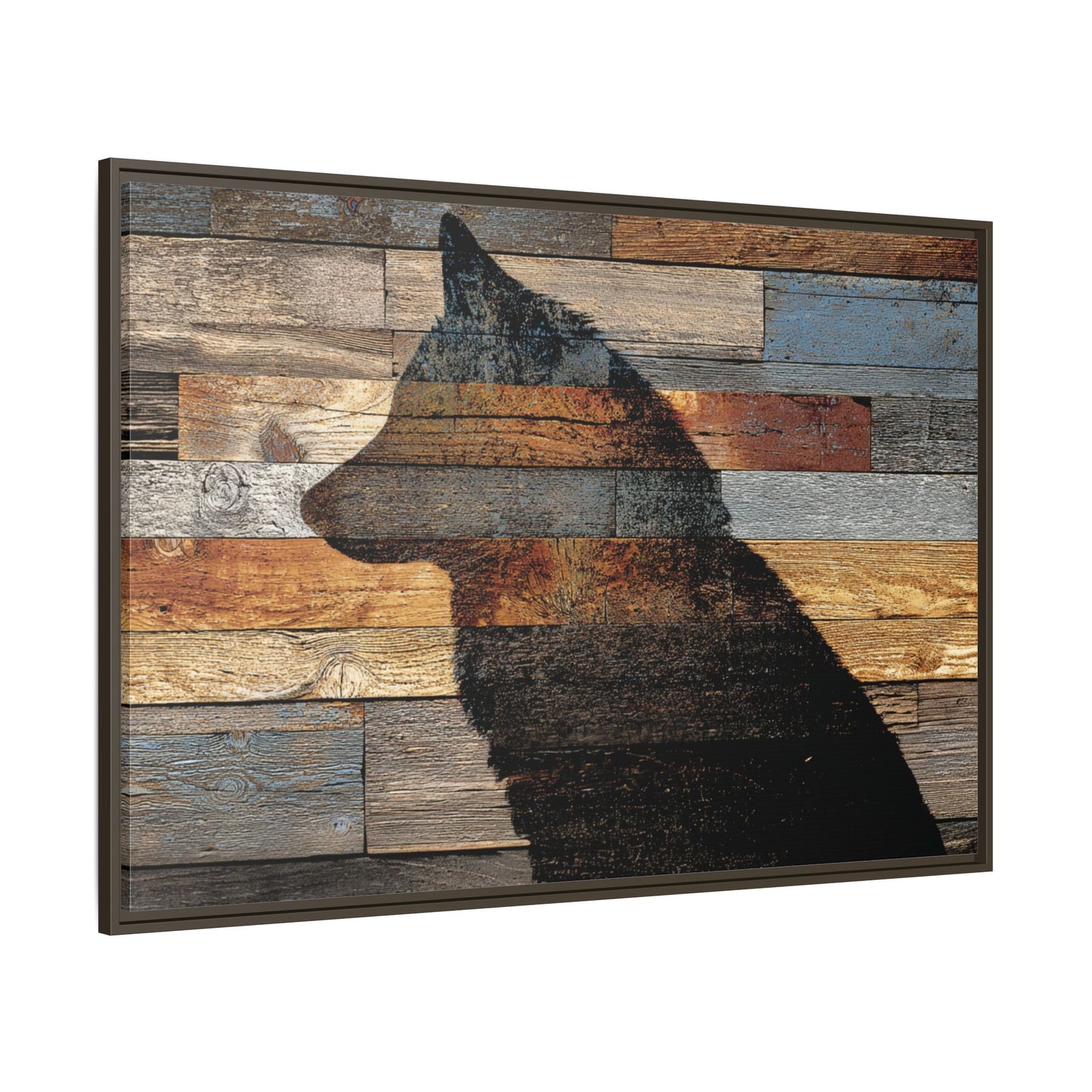 Rustic Wolf Silhouette Wall Art | Nature Inspired Decor