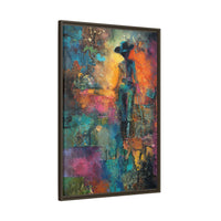 Abstract Cowgirl Art | Colorful Canvas Artwork