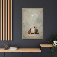 Nativity Scene Art Print - Warm Family Vibes