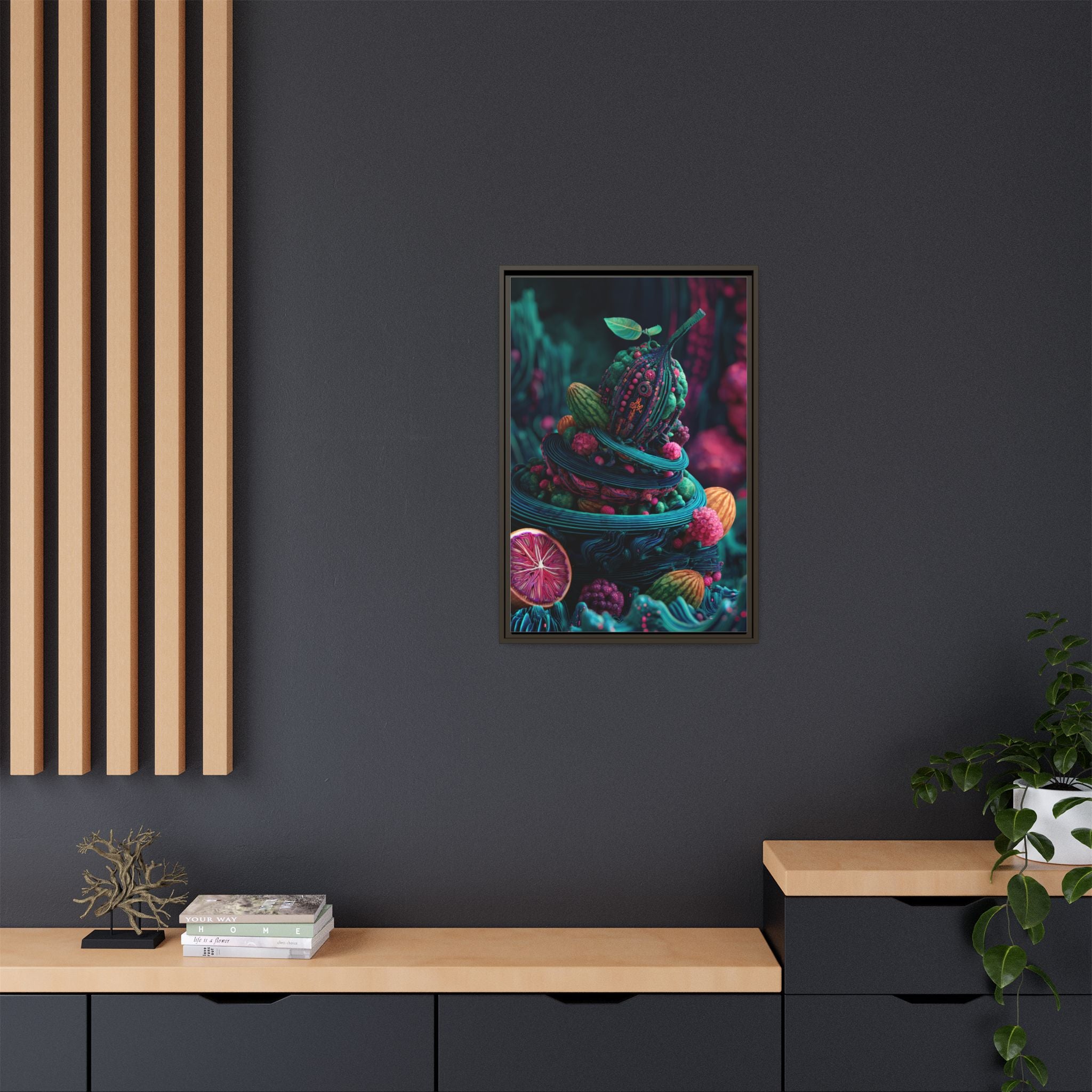Surreal Fruit Fantasy Art - Vibrant Digital Design