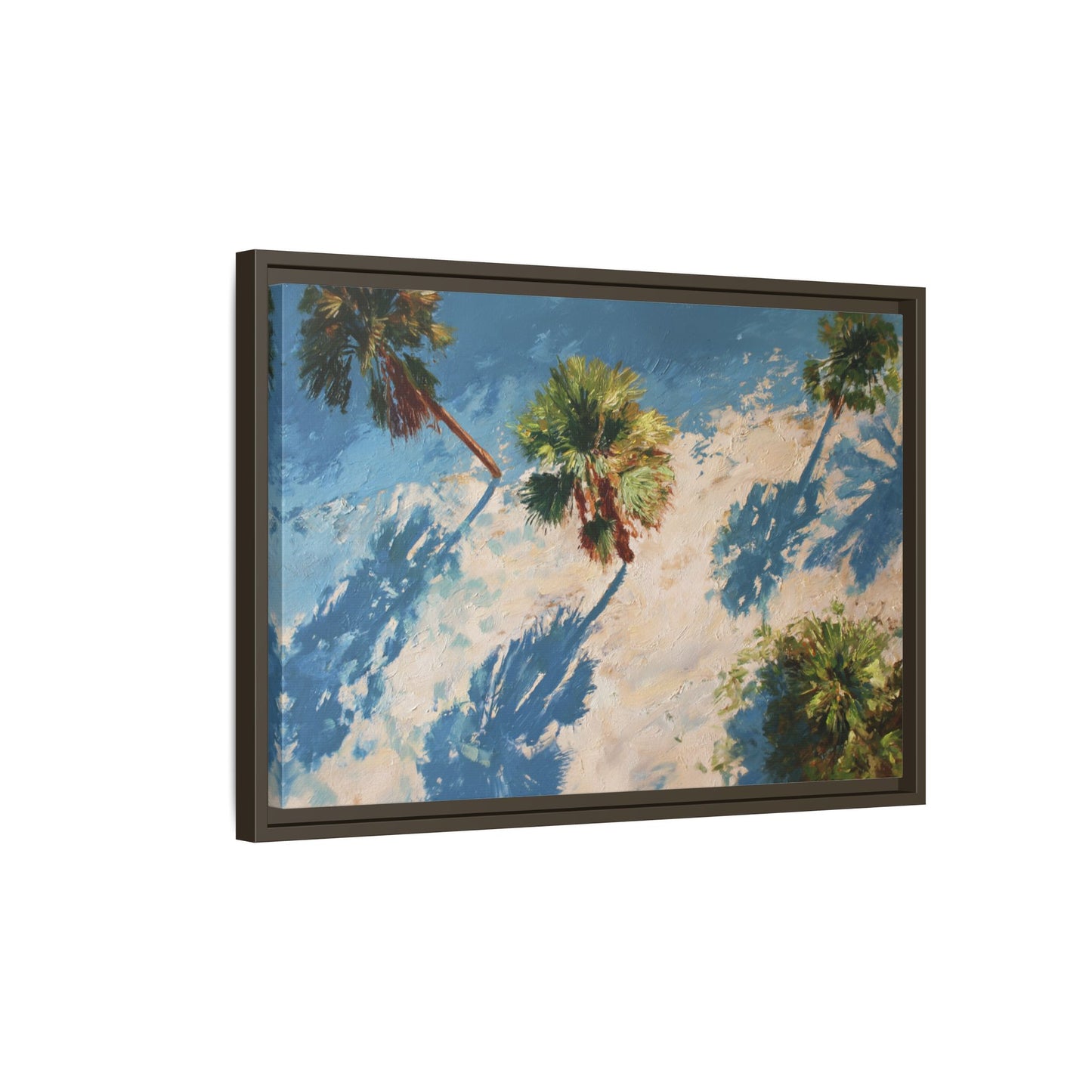 Tropical Palm Trees Artwork | Vibrant Coastal Landscape