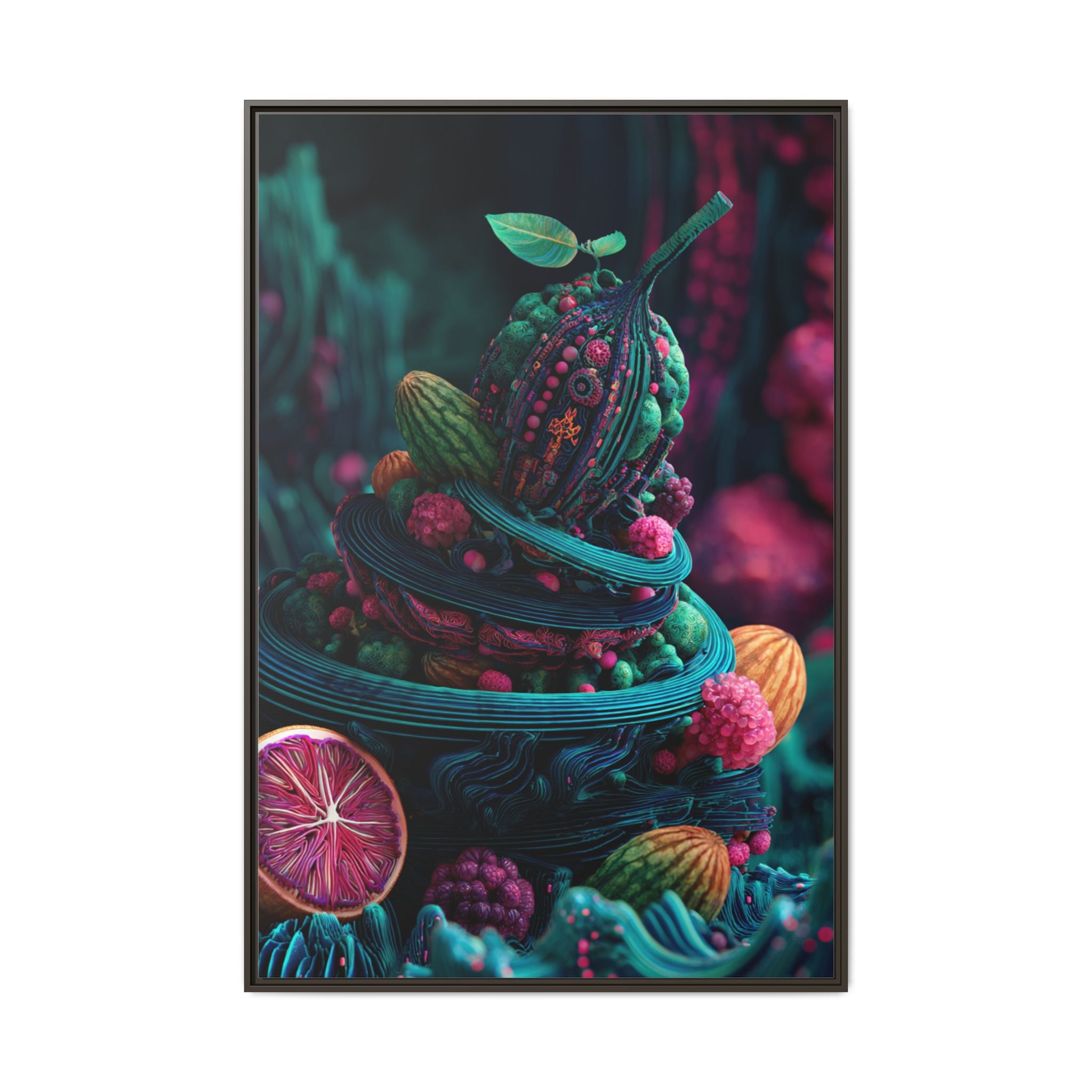 Surreal Fruit Fantasy Art - Vibrant Digital Design