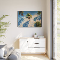 Tropical Palm Trees Artwork | Vibrant Coastal Landscape