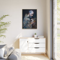 Saint Francis and Rabbit Artwork - Nature Inspired Wall Art