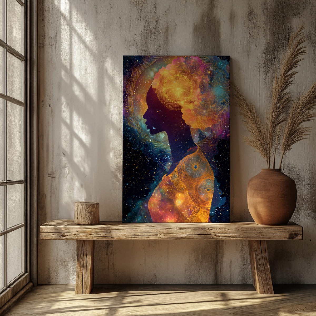 Cosmic Goddess Silhouette Art — product image 5