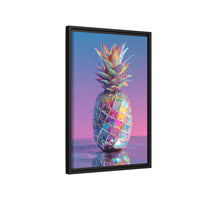 Colorful Pineapple Canvas Art | Abstract Tropical Design
