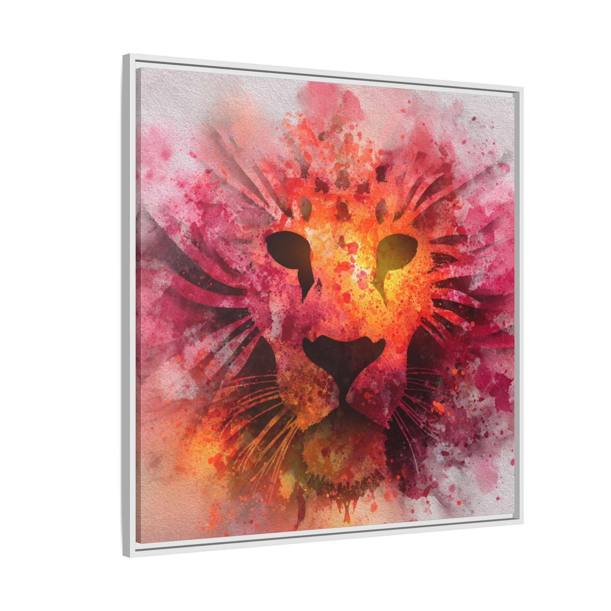 Vibrant Lion Watercolor Artwork | Animal Portrait