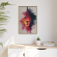 Majestic Lion Watercolor Art | Vibrant Animal Portrait