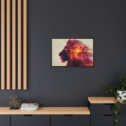Majestic Lion Watercolor Art | Vibrant Animal Portrait