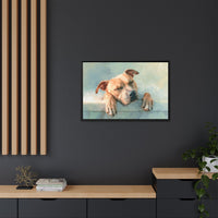 Cozy Dog Portrait | Serene Animal Artwork for Warm Spaces
