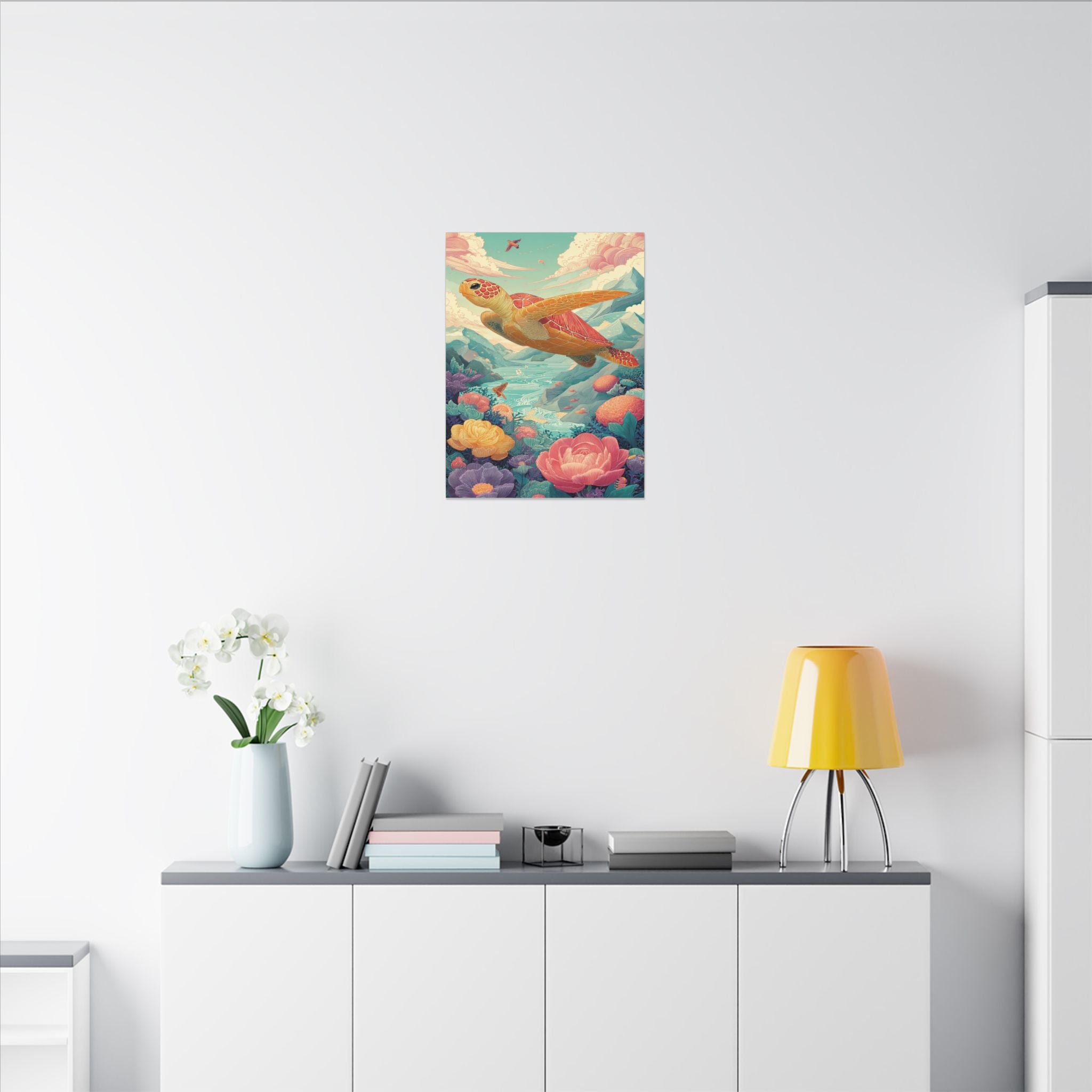 Vibrant Turtle Art | Whimsical Nature Illustration