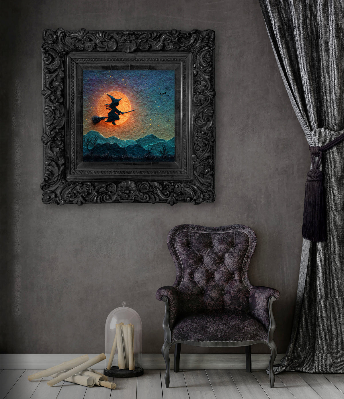 Witch Broomstick Wall Art — product image 7