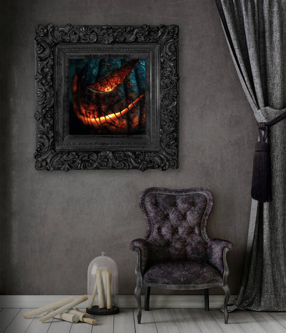 Jack-O-Lantern Halloween Canvas Print – styled room view 8