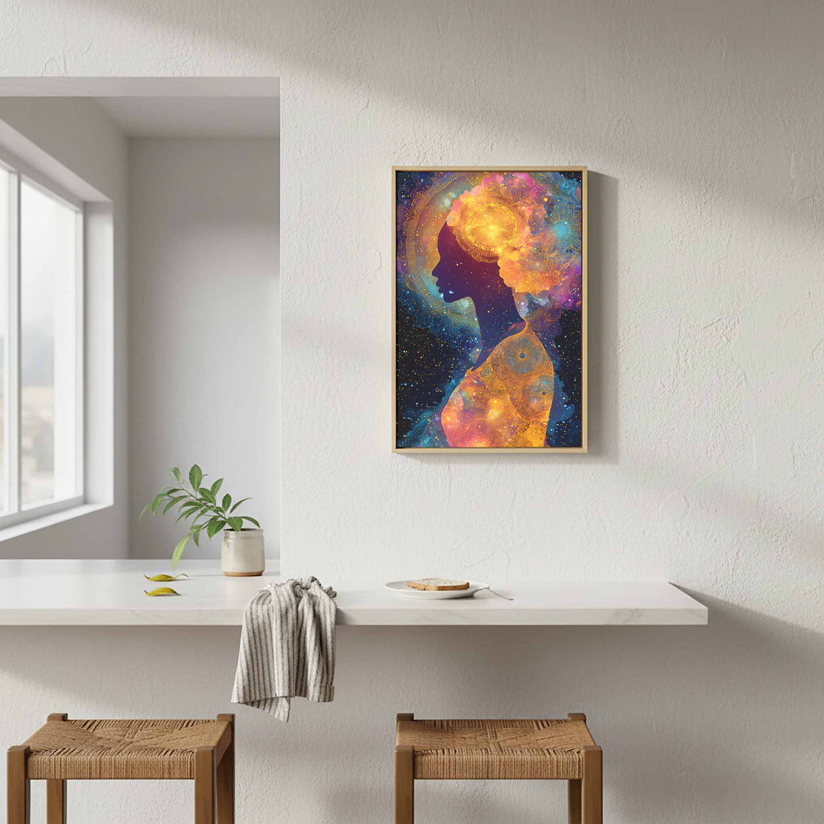 Cosmic Goddess Silhouette Art — product image 7