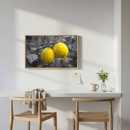 Lemon Tree Canvas Print – styled room view 6